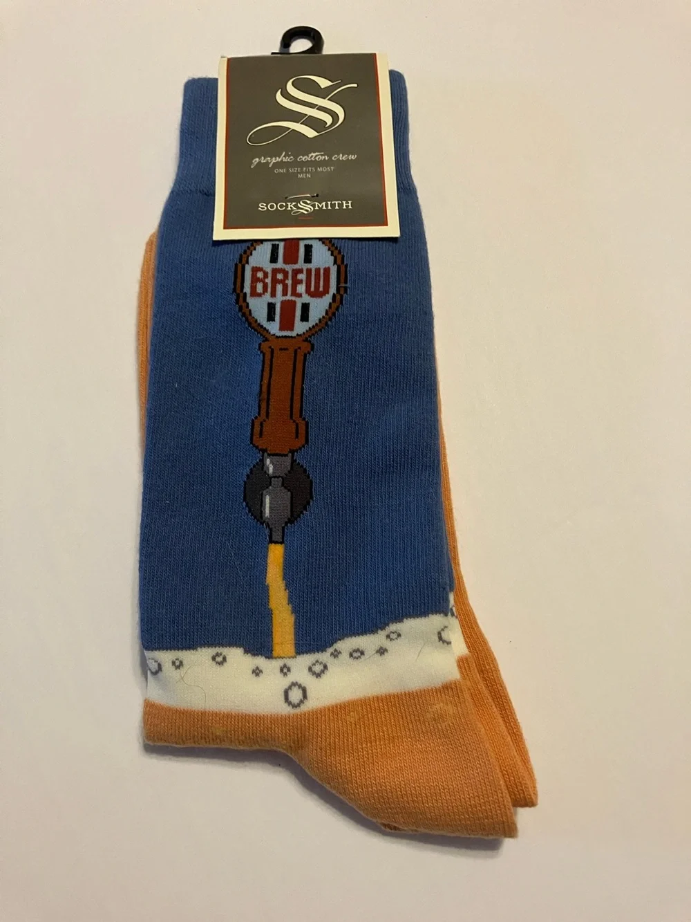NWT Sock Smith Men’s Beer Tap Socks Size 10-13. Fathers Day